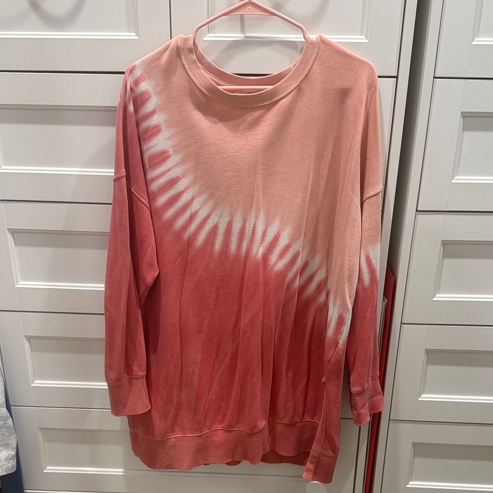 Pink Tie-Dye Sweatshirt